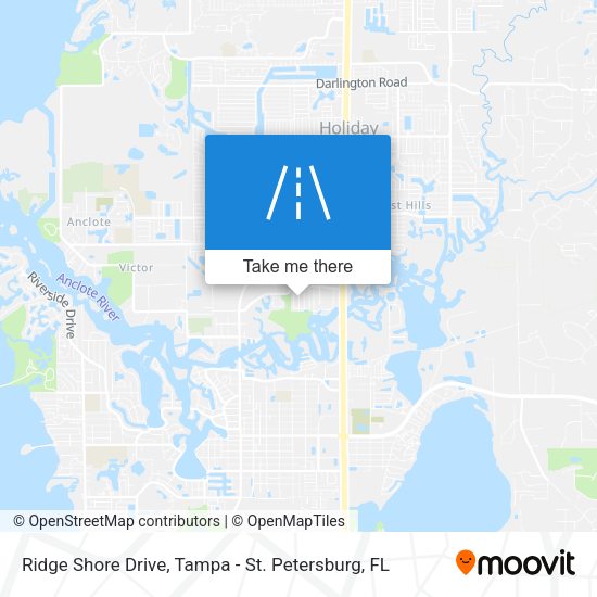 Mapa de Ridge Shore Drive