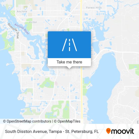 South Disston Avenue map