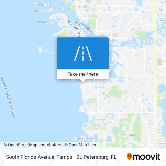 South Florida Avenue map