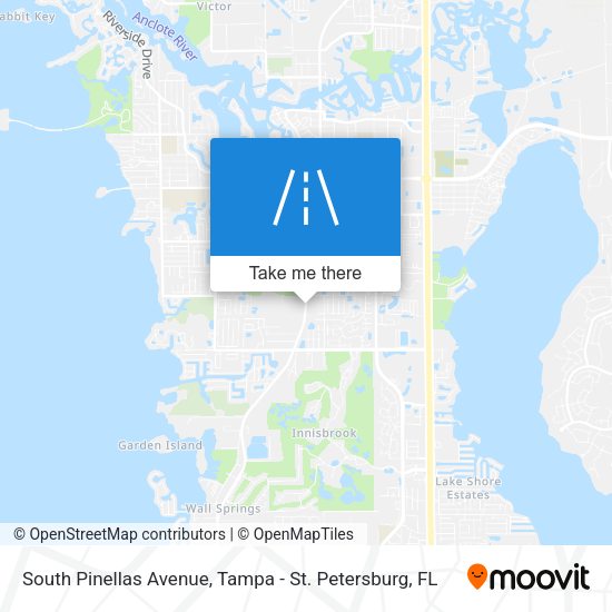 South Pinellas Avenue map