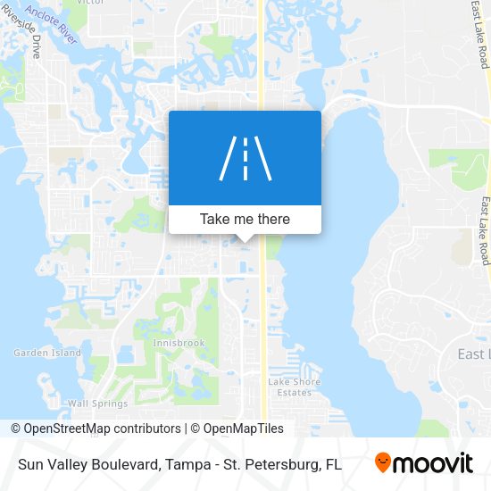 Mapa de Sun Valley Boulevard