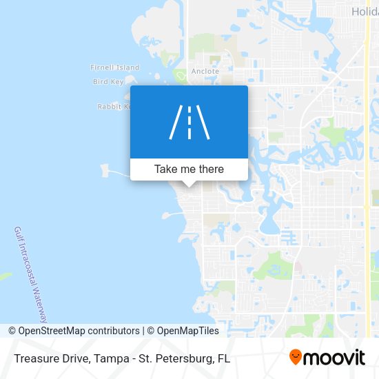 Treasure Drive map