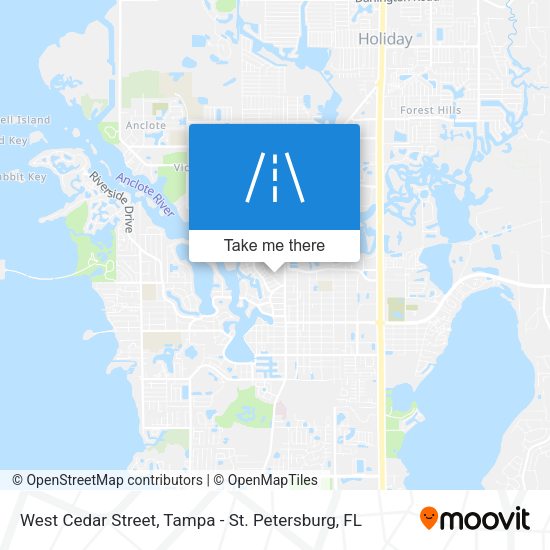 Mapa de West Cedar Street