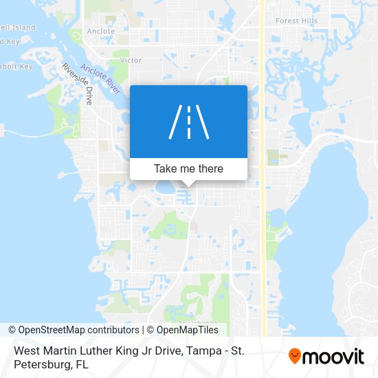 Mapa de West Martin Luther King Jr Drive
