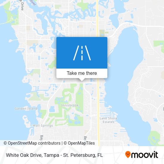 White Oak Drive map