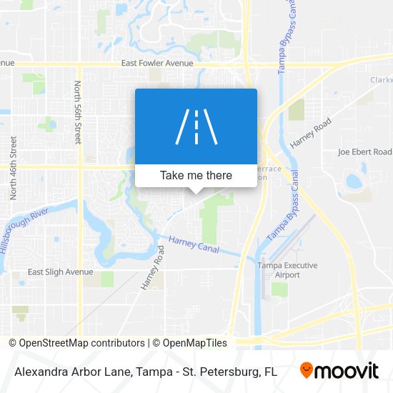 Alexandra Arbor Lane map