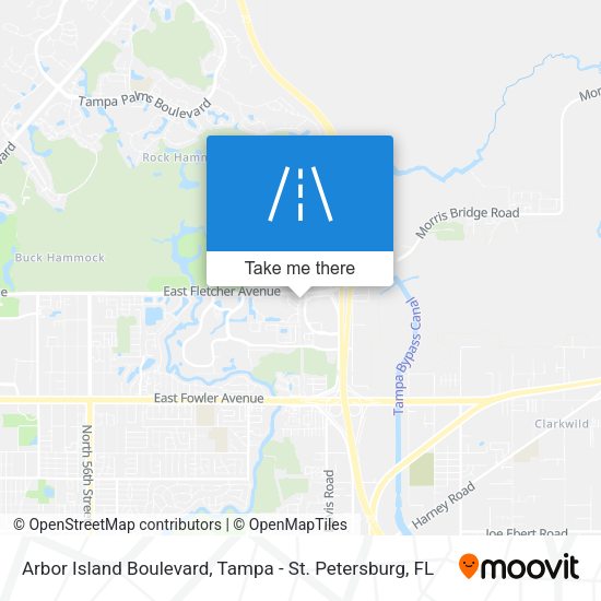 Arbor Island Boulevard map