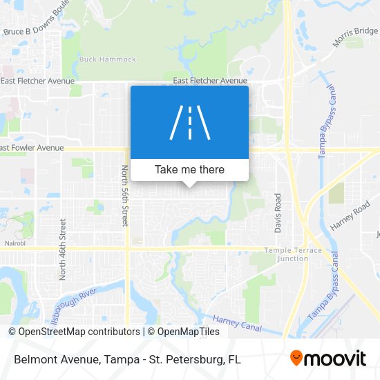 Belmont Avenue map