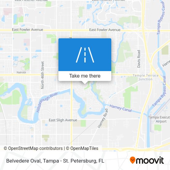 Belvedere Oval map