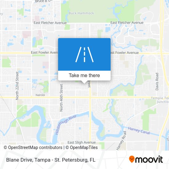 Blane Drive map