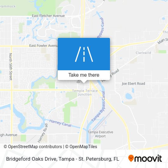 Bridgeford Oaks Drive map