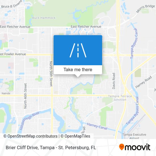 Brier Cliff Drive map