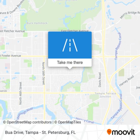 Bua Drive map