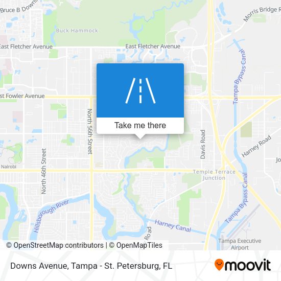 Downs Avenue map