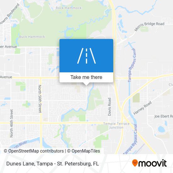Dunes Lane map