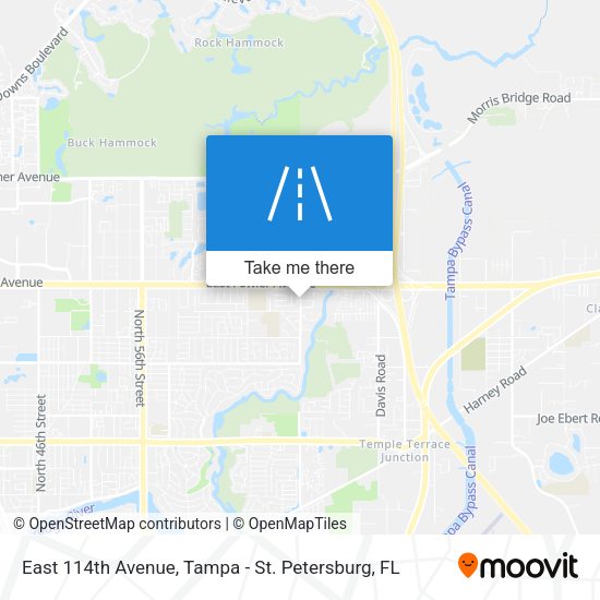 East 114th Avenue map