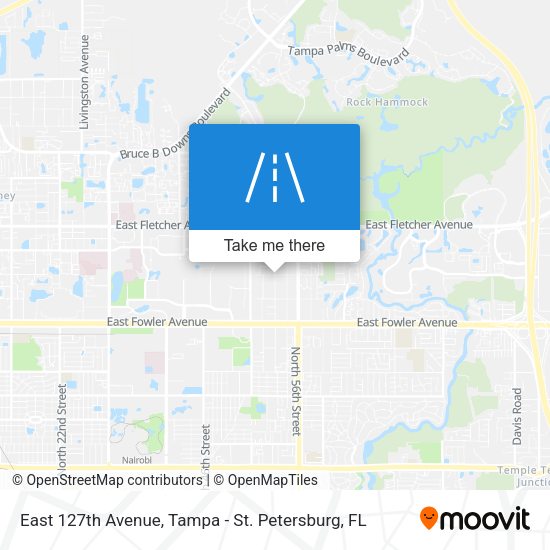 Mapa de East 127th Avenue