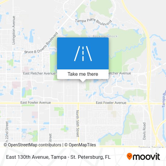 Mapa de East 130th Avenue