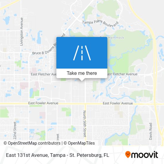 East 131st Avenue map