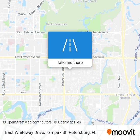 Mapa de East Whiteway Drive
