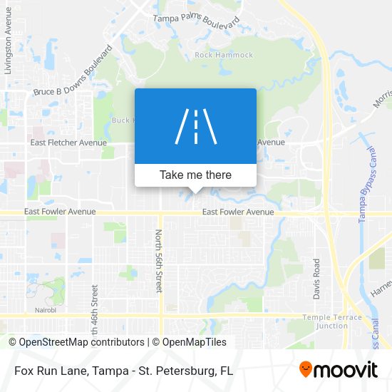 Fox Run Lane map