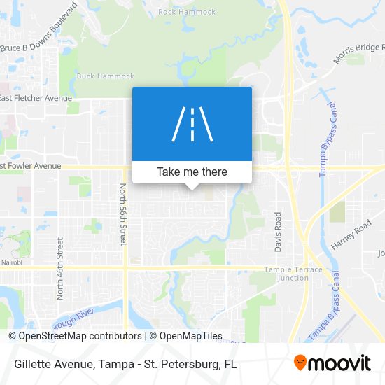 Mapa de Gillette Avenue