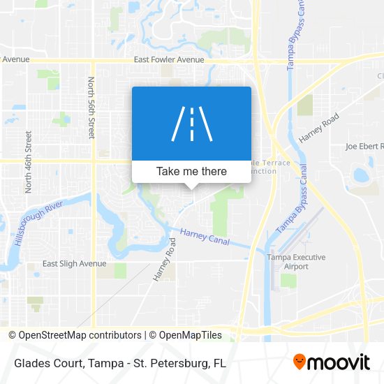 Glades Court map