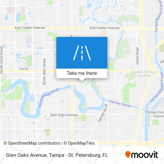 Glen Oaks Avenue map