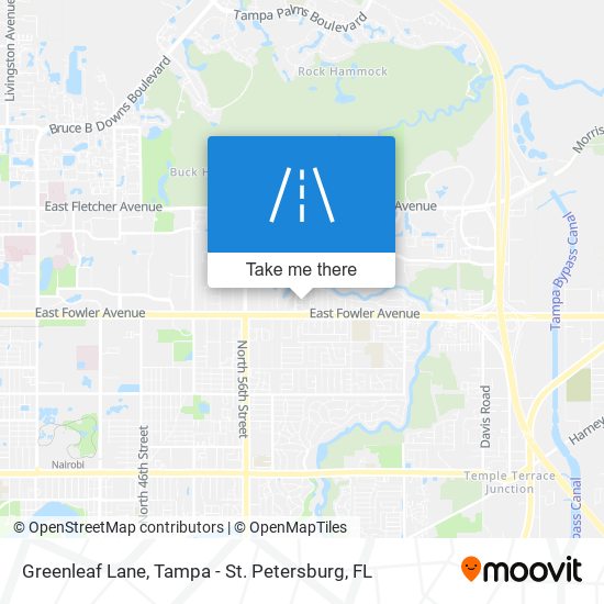 Greenleaf Lane map