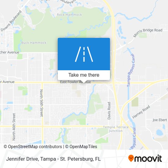 Mapa de Jennifer Drive