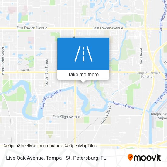Mapa de Live Oak Avenue