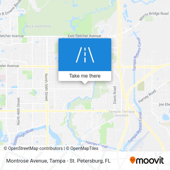 Montrose Avenue map