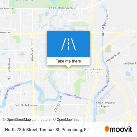 North 78th Street map