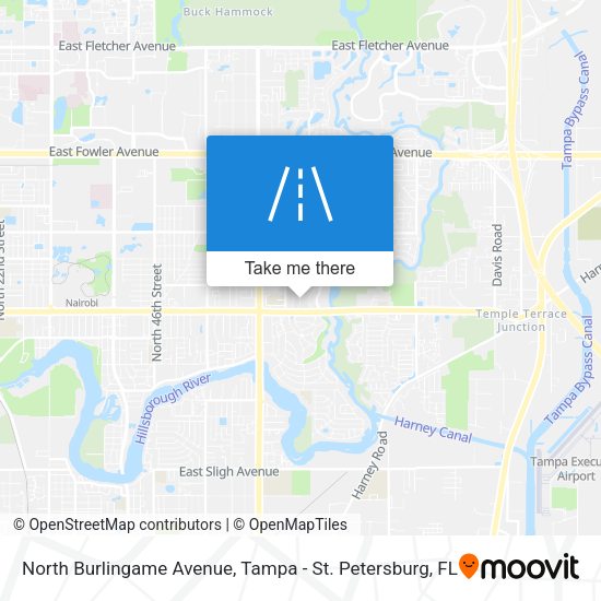 Mapa de North Burlingame Avenue
