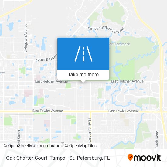 Oak Charter Court map