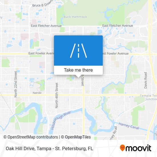 Oak Hill Drive map
