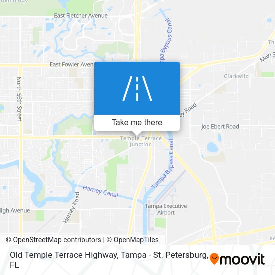 Old Temple Terrace Highway map