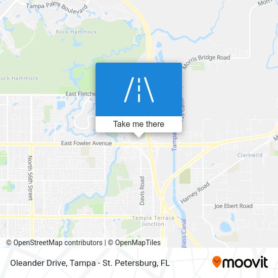 Oleander Drive map