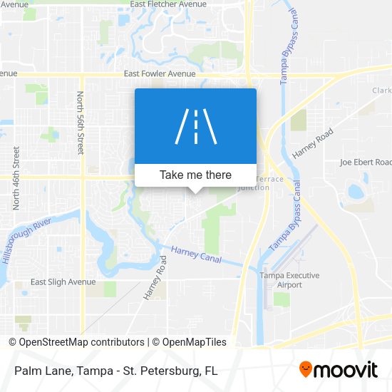 Palm Lane map