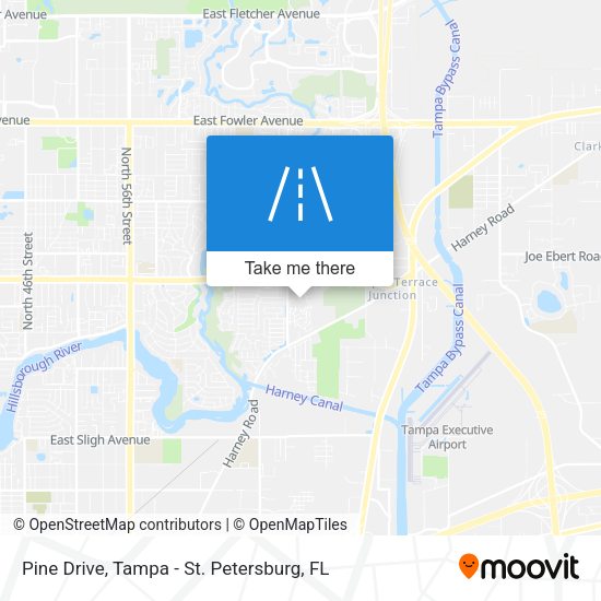 Pine Drive map