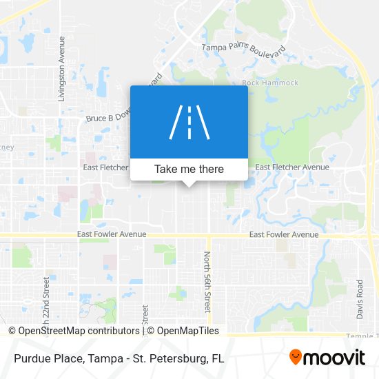 Purdue Place map