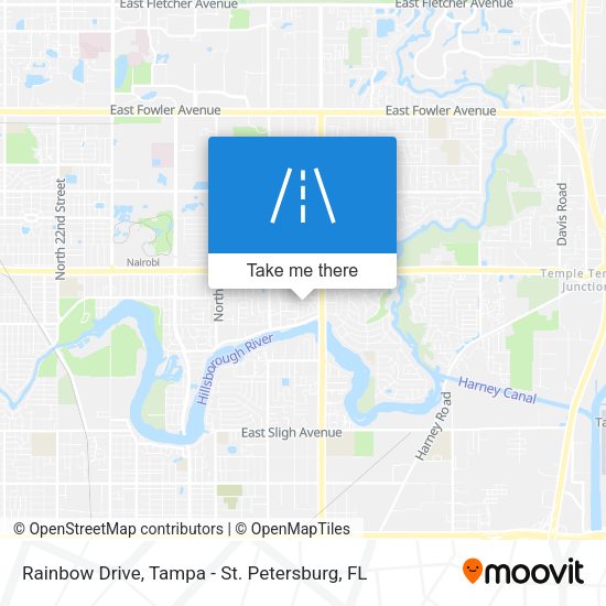Rainbow Drive map