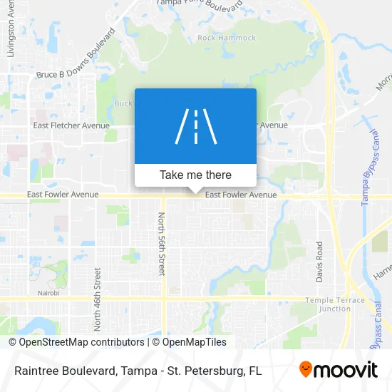 Mapa de Raintree Boulevard