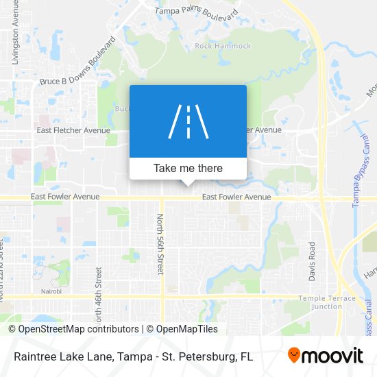Raintree Lake Lane map