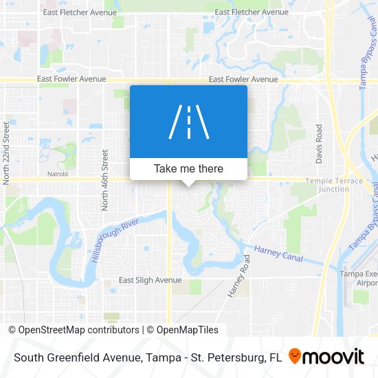 South Greenfield Avenue map