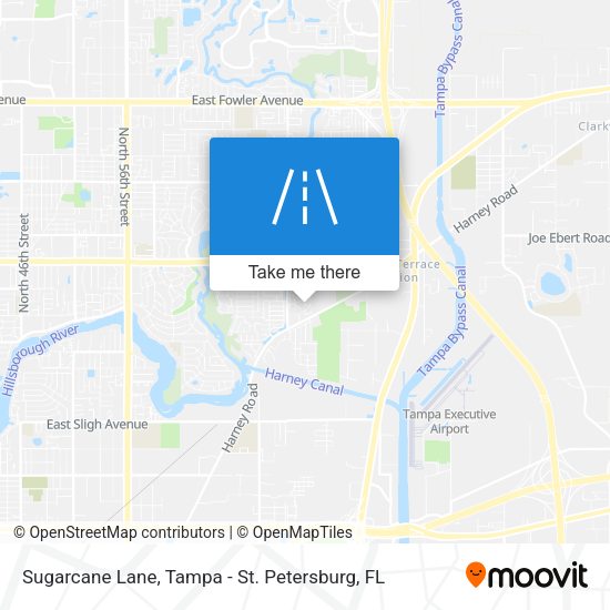 Sugarcane Lane map