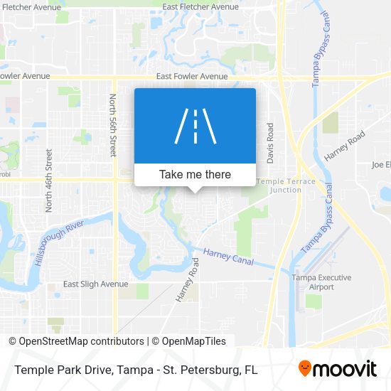 Temple Park Drive map
