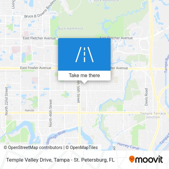 Temple Valley Drive map