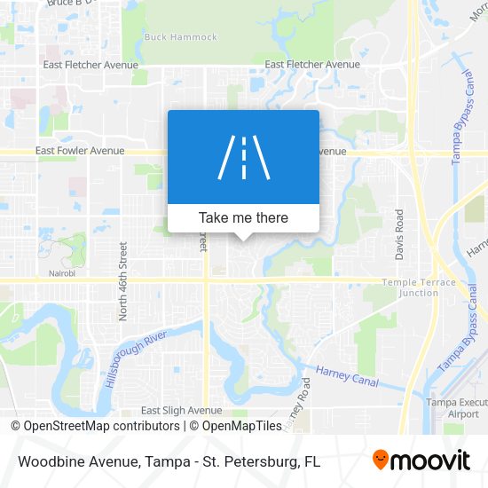 Woodbine Avenue map