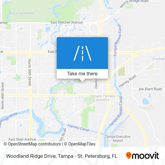 Mapa de Woodland Ridge Drive